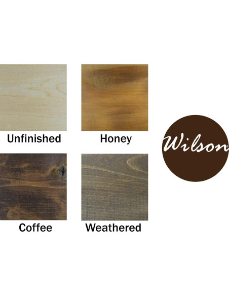 Mantel de Madera Maciza Wilson 121.92 cm Miel Rústico