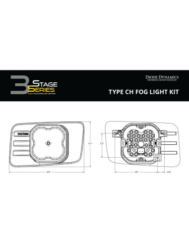 Kit de luces antiniebla LED Diode Dynamics para Chevrolet Tahoe 2015-2020