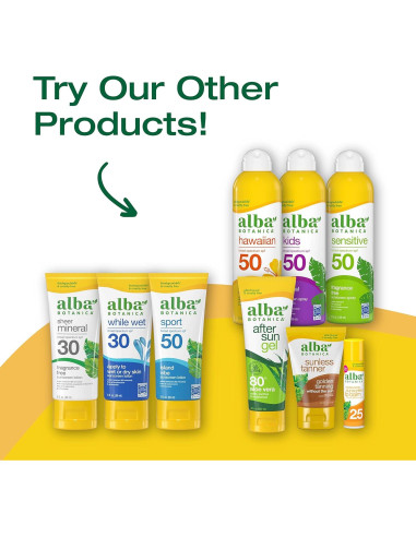 Spray Solar Alba Botanica Coco Hawaiano SPF 50 - 354 ml