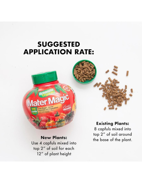 Fertilizante Orgánico Dynamite Mater Magic 0.305 kg para Tomates