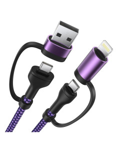 Cable de carga rápida 4 en 1 XUDUO 2m 60W USB C a Lightning