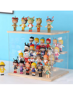 Caja de Exhibición Acrílica Transparente Martexbuy 30x24x26cm 2