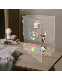 Caja de Exhibición Acrílica 3 Niveles Martexbuy 28x12x36cm 2