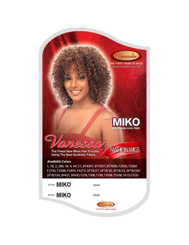 Peluca Sintética Completa Vanessa Miko SP1B/33 - Moda