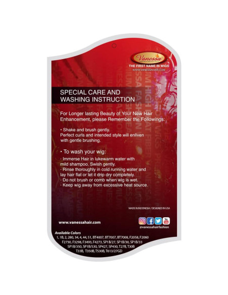 Peluca Sintética Completa Vanessa Miko SP1B/33 - Moda