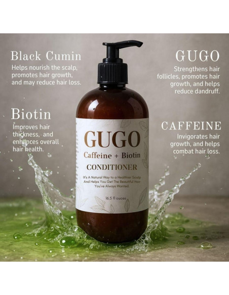 Acondicionador Gugo Nature Skin Shop 466ml Biotina Cafeína