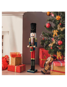 Muñeco de Navidad de Madera Drummer 91 cm JK Decoración