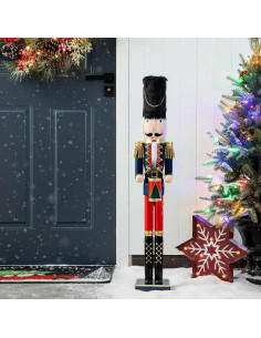 Muñeco de Navidad de Madera Drummer 91 cm JK Decoración 2