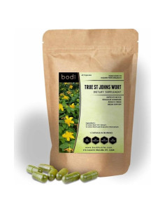 Cápsulas de Hierba de San Juan Bodi 100% Pura Natural 60 Uds