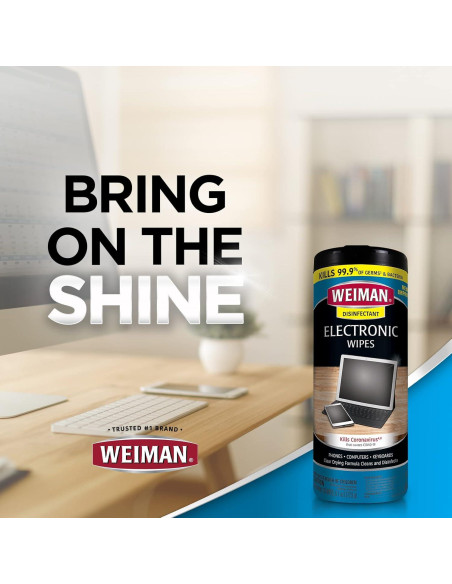 Toallitas de Limpieza Electrónica Weiman 30 Unidades Desinfectantes