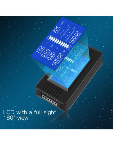 Medidor de Batería DC 10A PZEM-013 Multifuncional LCD