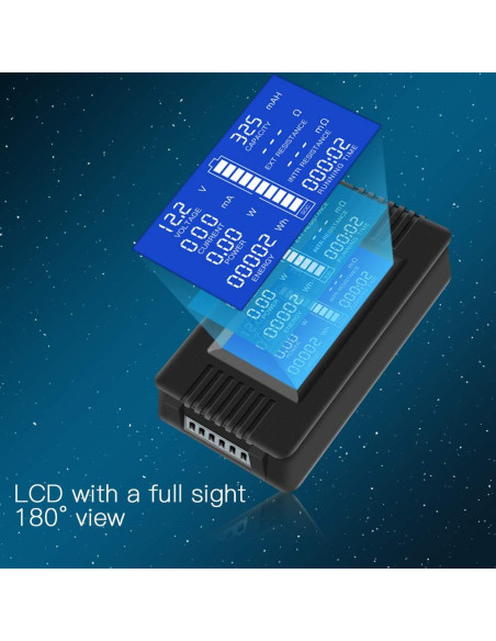 Medidor de Batería DC 10A PZEM-013 Multifuncional LCD