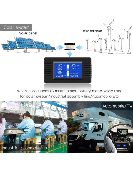 Medidor de Batería DC 10A PZEM-013 Multifuncional LCD