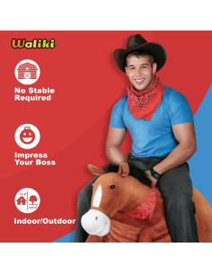 Bola Saltarina WALIKI Caballo para Adultos 13 a 101 Años 2