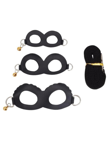 Arnés y Correa para Hámster DELORIGIN - Set 3 Tamaños Negro