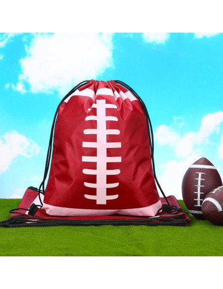 Mochilas de Cierre de Cordón Shappy 6 Pcs Fútbol 43x33 cm