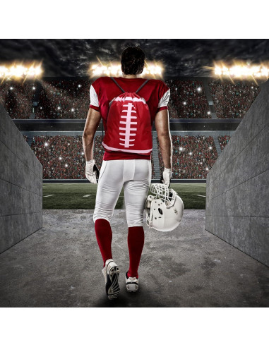 Mochilas de Cierre de Cordón Shappy 6 Pcs Fútbol 43x33 cm