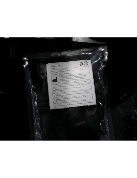 Gorro de Ducha Impermeable Abeillo de Satén Negro Ajustable