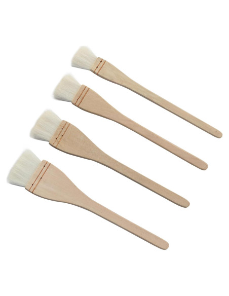 Juego de Pinceles Hake Longdex 4PCS Acuarela Pelo de Cabra