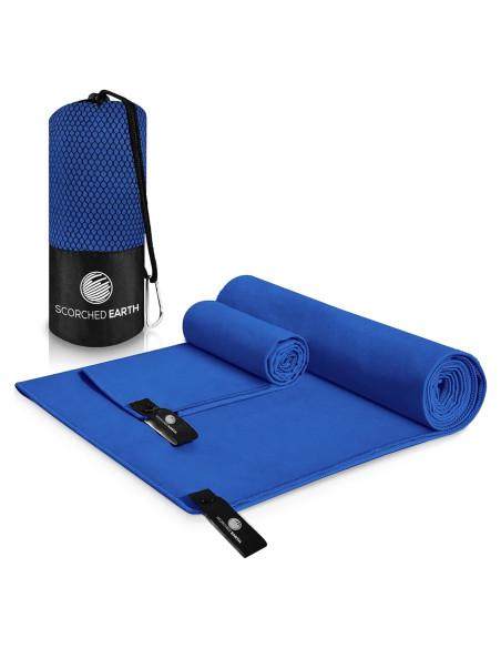 Juego de Toallas de Microfibra ScorchedEarth - 2 Piezas, Secado Rápido