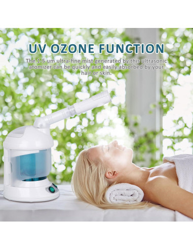 Vaporizador Facial y de Cabello SUPER DEAL 3 en 1 Multifuncional