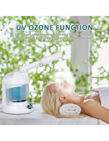 Vaporizador Facial y de Cabello SUPER DEAL 3 en 1 Multifuncional