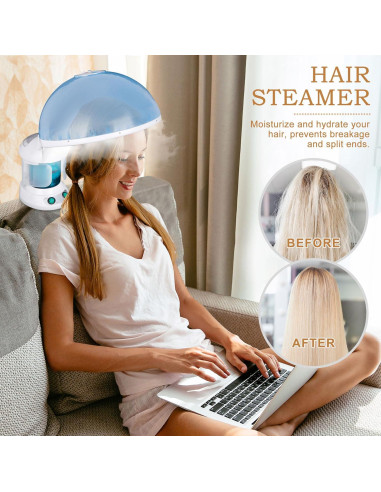 Vaporizador Facial y de Cabello SUPER DEAL 3 en 1 Multifuncional
