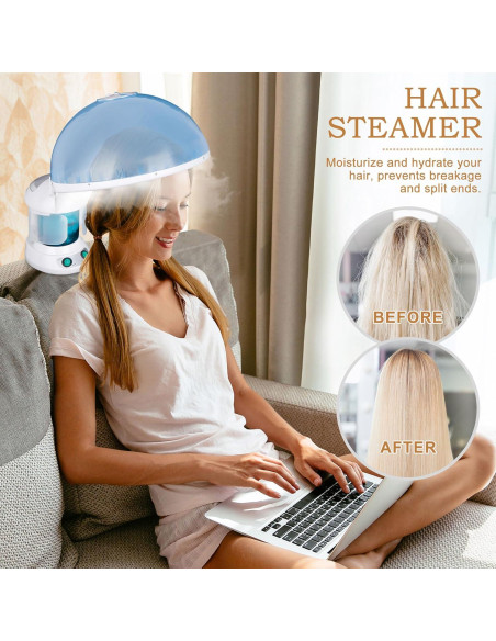 Vaporizador Facial y de Cabello SUPER DEAL 3 en 1 Multifuncional