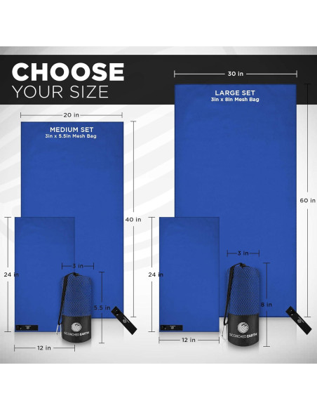 Juego de Toallas de Microfibra ScorchedEarth - 2 Piezas, Secado Rápido