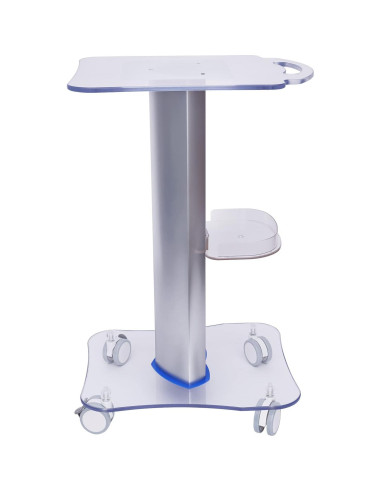 Carro de salón TFCFL acrílico azul 15kg 4 ruedas giratorias