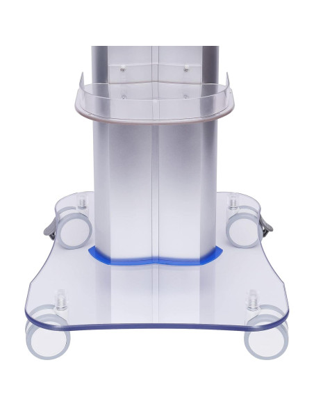 Carro de salón TFCFL acrílico azul 15kg 4 ruedas giratorias