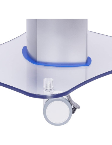 Carro de salón TFCFL acrílico azul 15kg 4 ruedas giratorias