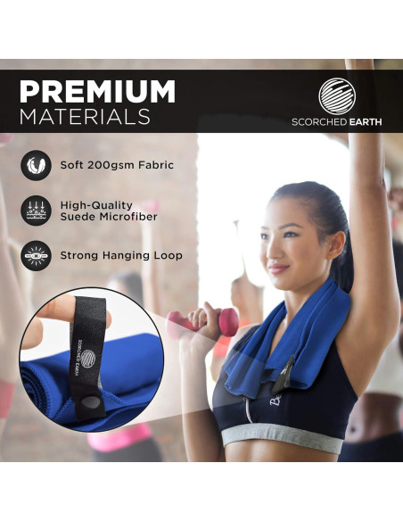 Juego de Toallas de Microfibra ScorchedEarth - 2 Piezas, Secado Rápido