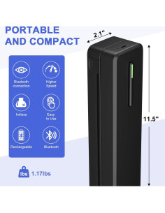 Impresora de Plantillas de Tatuajes Wbk C80PRO Inalámbrica 300 DPI 2