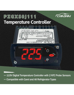 Controlador de Temperatura PZGXS0J111 con 2 Sondas NTC 115V 2