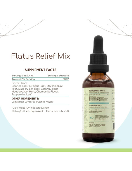 Extracto Herbal Sin Alcohol HerbEra 60 ml - Comodidad Intestinal