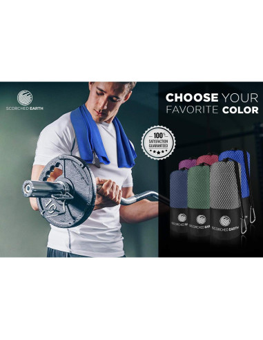 Juego de Toallas de Microfibra ScorchedEarth - 2 Piezas, Secado Rápido