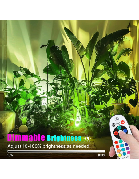 Foco LED RGBW Kandicyar 7W 16 Colores Control Remoto