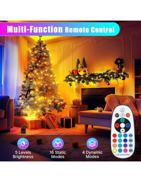 Foco LED RGBW Kandicyar 7W 16 Colores Control Remoto