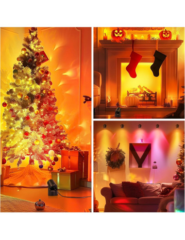 Foco LED RGBW Kandicyar 7W 16 Colores Control Remoto