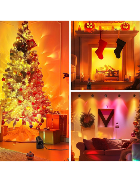 Foco LED RGBW Kandicyar 7W 16 Colores Control Remoto