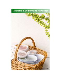 Tapas de Silicona Reutilizables altCooking Hub - 8 Piezas 6.35 cm 2