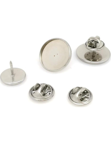 20 Juegos de Broches de Acero Inoxidable ccHuDE 18mm y 12mm