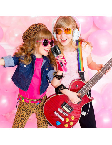 60 Piezas Micrófonos Inflables Zhanmai 25 cm Colores Variados