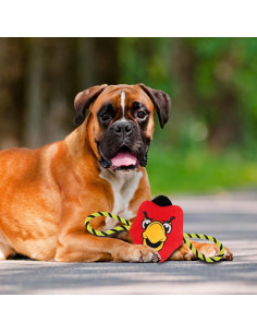 Juguete para perros NBA Atlanta Hawks con cuerda y squeaker 2