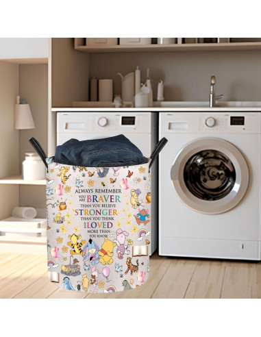 Cesta de lavandería JNIAP Oso Plegable 50x40 cm Impermeable