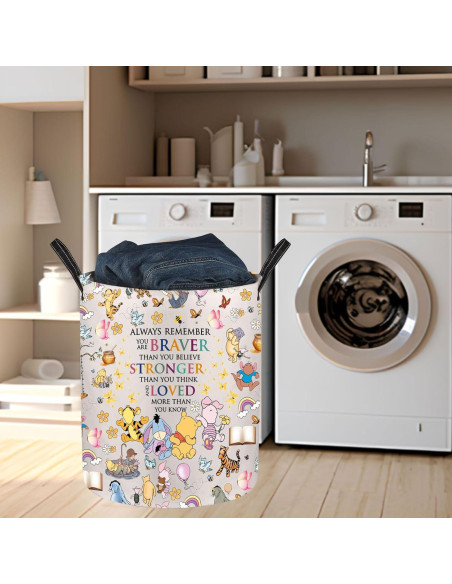 Cesta de lavandería JNIAP Oso Plegable 50x40 cm Impermeable