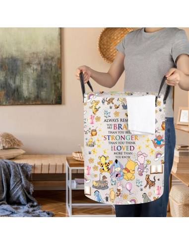 Cesta de lavandería JNIAP Oso Plegable 50x40 cm Impermeable