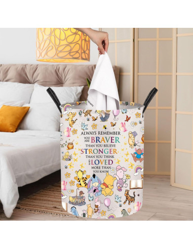 Cesta de lavandería JNIAP Oso Plegable 50x40 cm Impermeable