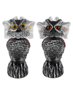 Hausse 2 Búhos Ahuyentadores de Aves 28.4 cm Plástico